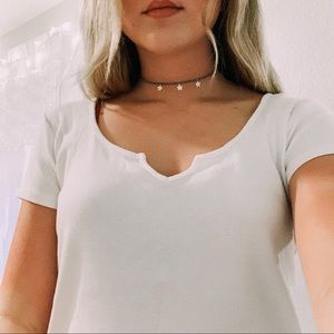 Brandy Melville (J. Galt) White Tee